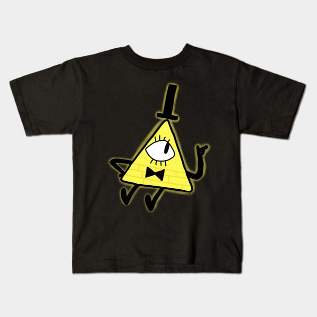 Bill Cipher Kids T-Shirt by Kyonkichi.art